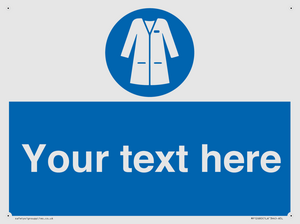 Custom Mandatory: Wear laboratory coat